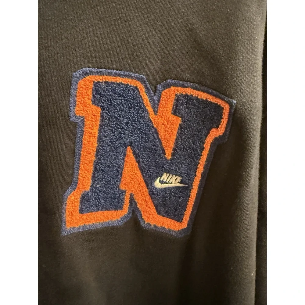Nike Hoodie‎ Sweatshirt Varsity French Terry Pullover Mens XL Black